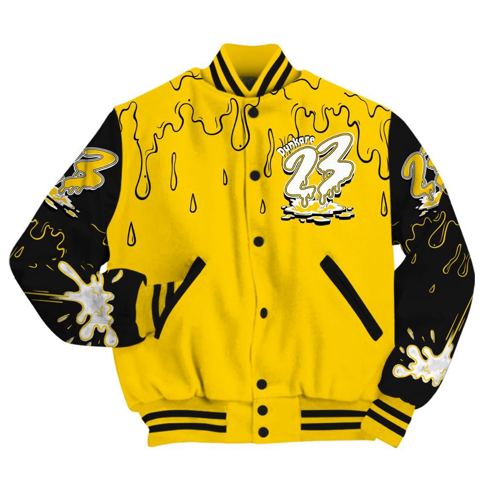 Varsity Jacket To Match Corteiz Air Max 95 Tour Yellow - Custom Name 23 Drip All Over Print