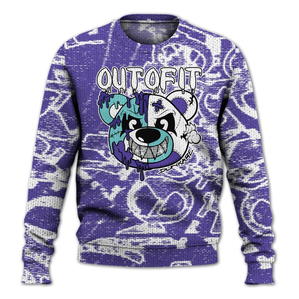 Knitted Sweater To Match Low Hornets 1s - Out Of It Bear Avant-Garde