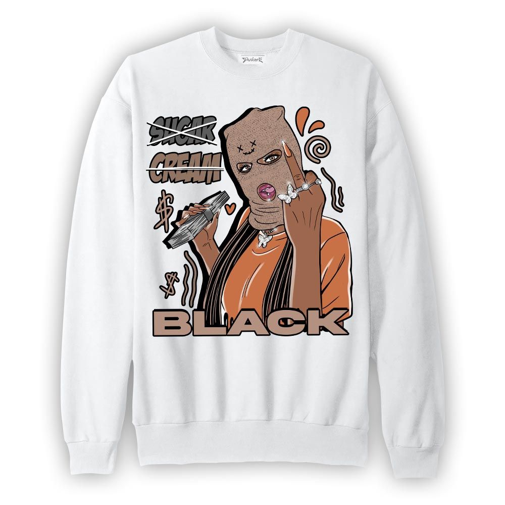 Sweatshirt To match OG Latte 1s Sweatshirt - Black Sugarcream Unique Graphic