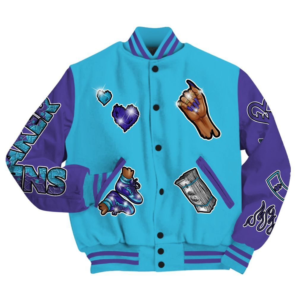 Varsity Jacket To Match Retro Aqua 6s - Sneakerz Girlz All Over Print