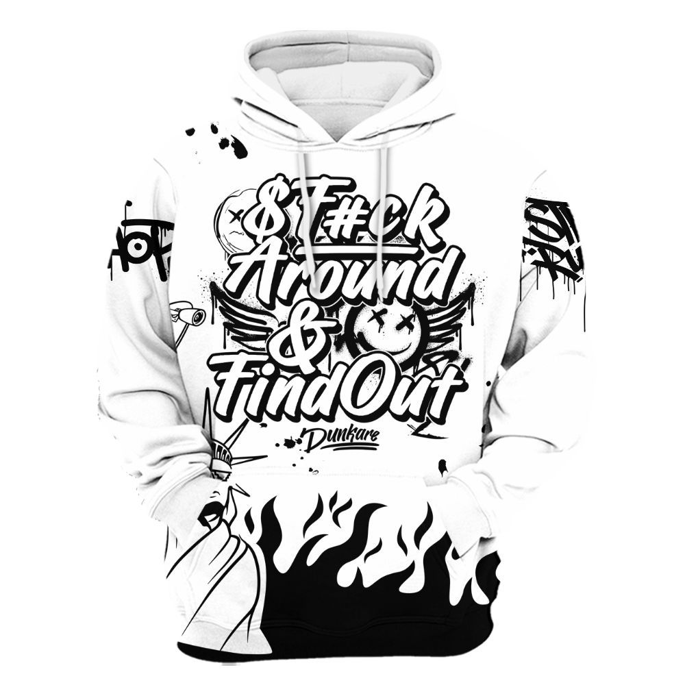 Hoodie To Match Kobe 9 EM Protro Halo - Graphic Fck Around Find Out All Over Print