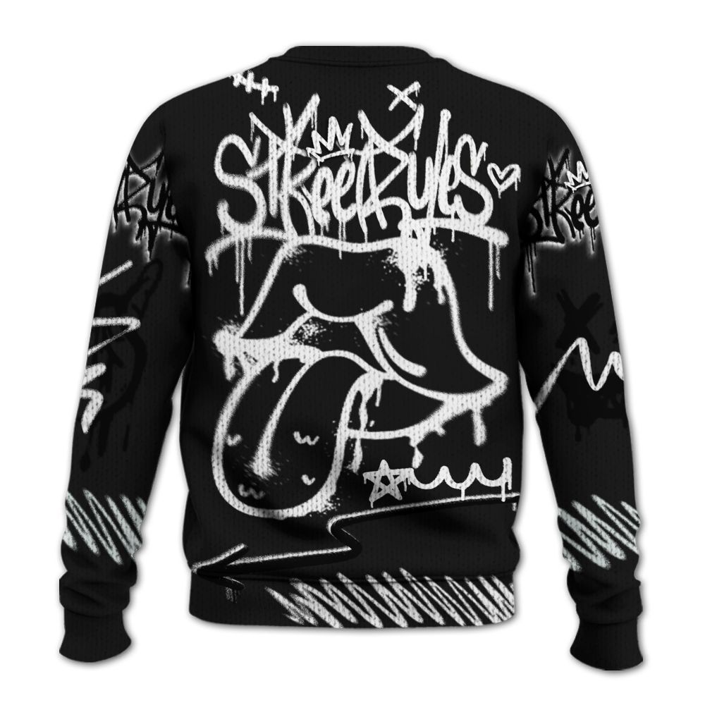 Knitted Sweater To Match White Thunder 4s - Break Rules Streetwear