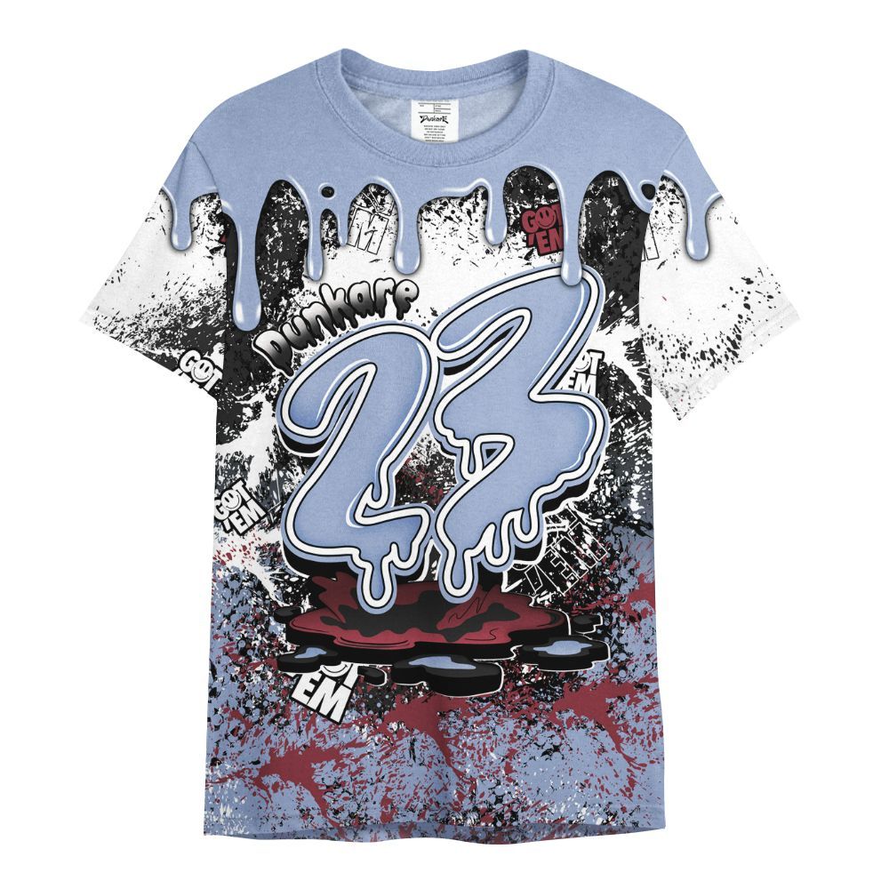 Shirt To Match Black Metallic 5s - Dripping 23 Drip All Over Print