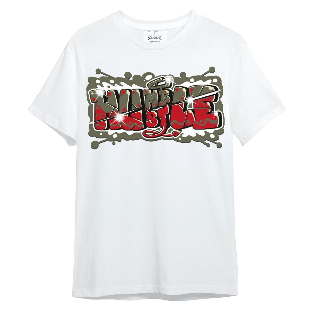 Shirt To Match Low OG Medium Olive 1s - Humbled Hustles Graphic Unisex Shirt