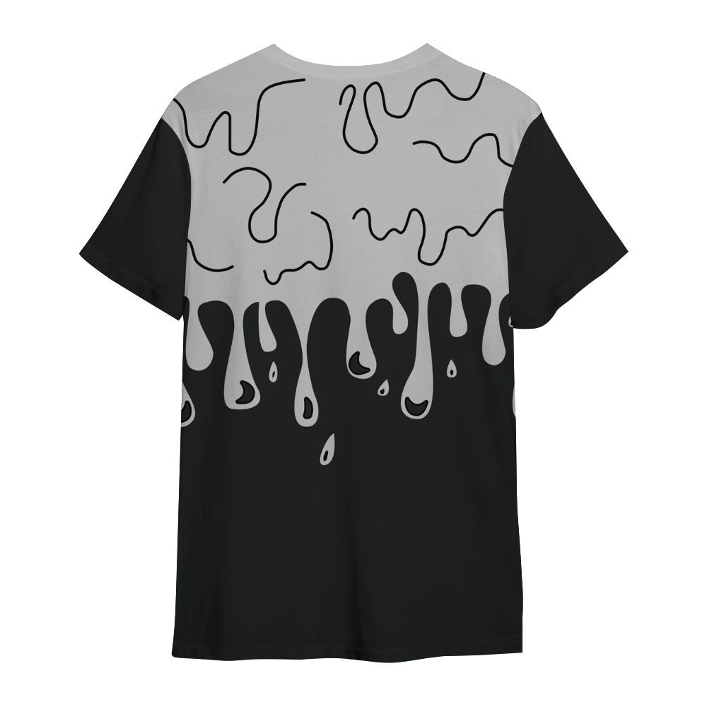 Shirt To Match Low 85 Metallic Black 1s - Snake Trust No One Drip All Over Print
