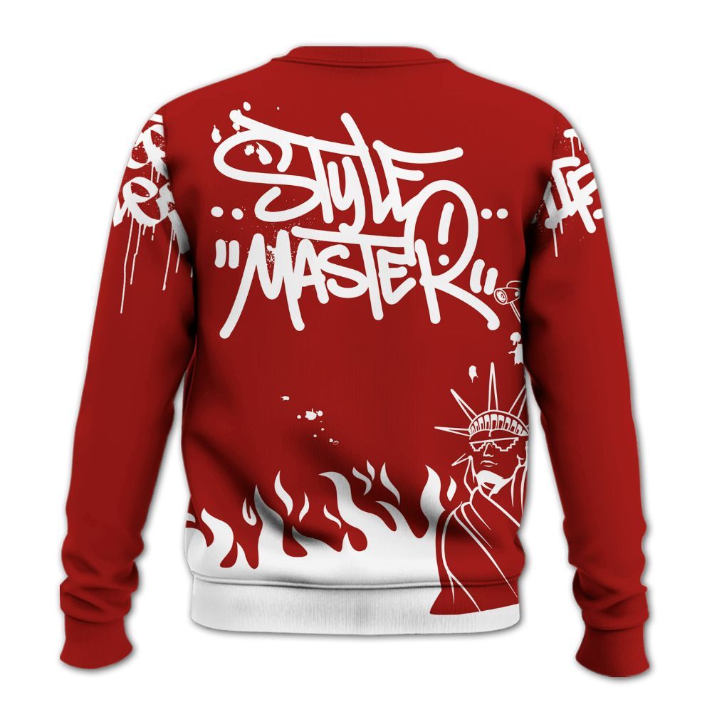 Sweatshirt To Match High OG Varsity Red 1s - Graphic Fck Around Find Out All Over Print