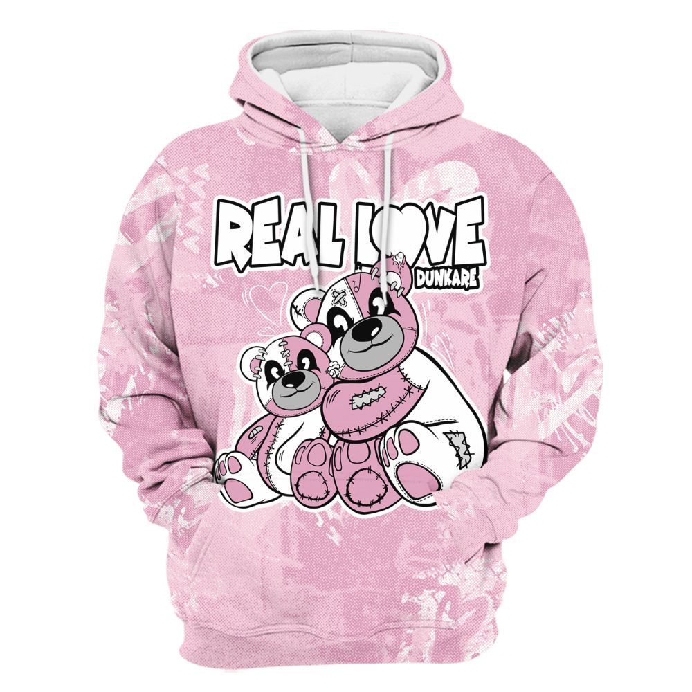 Hoodie To Match Orchid 4s - Sincere Fondness Bear All Over Print