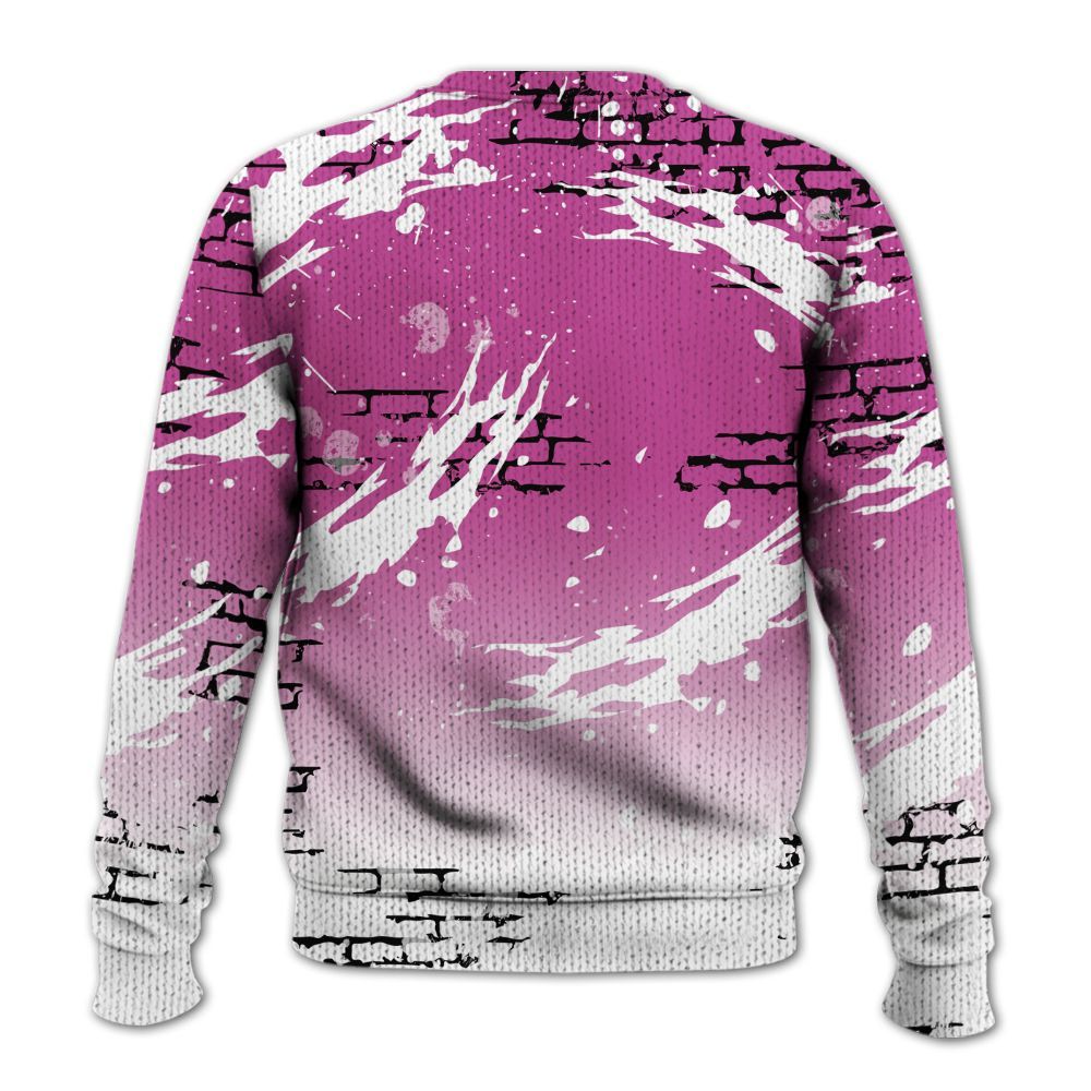 Knitted Sweater To Match Dunk Low Active Fuchsia - Values Of Loyalty Drip