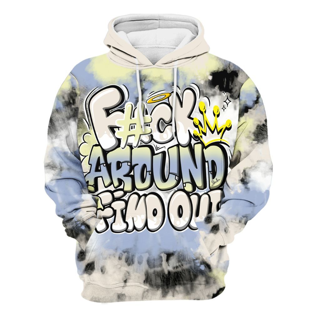 Hoodie To Match Luminous Green 5s - FK Around Find Out All Over Print