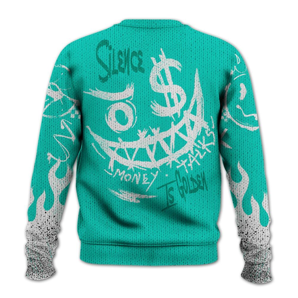 Knitted Sweater To Match Dunk Low Clear Jade - Mouth Burning Street Style