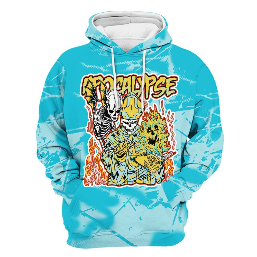 Hoodie To Match Dunk Low KD 17 N7 - Apocalypse Skeleton Profound All Over Print