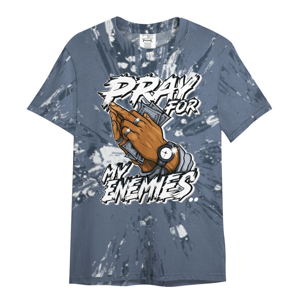 Shirt To Match Low Diffused Blue 11s - Prayed For Enemies Graphic Luxury All Over Print