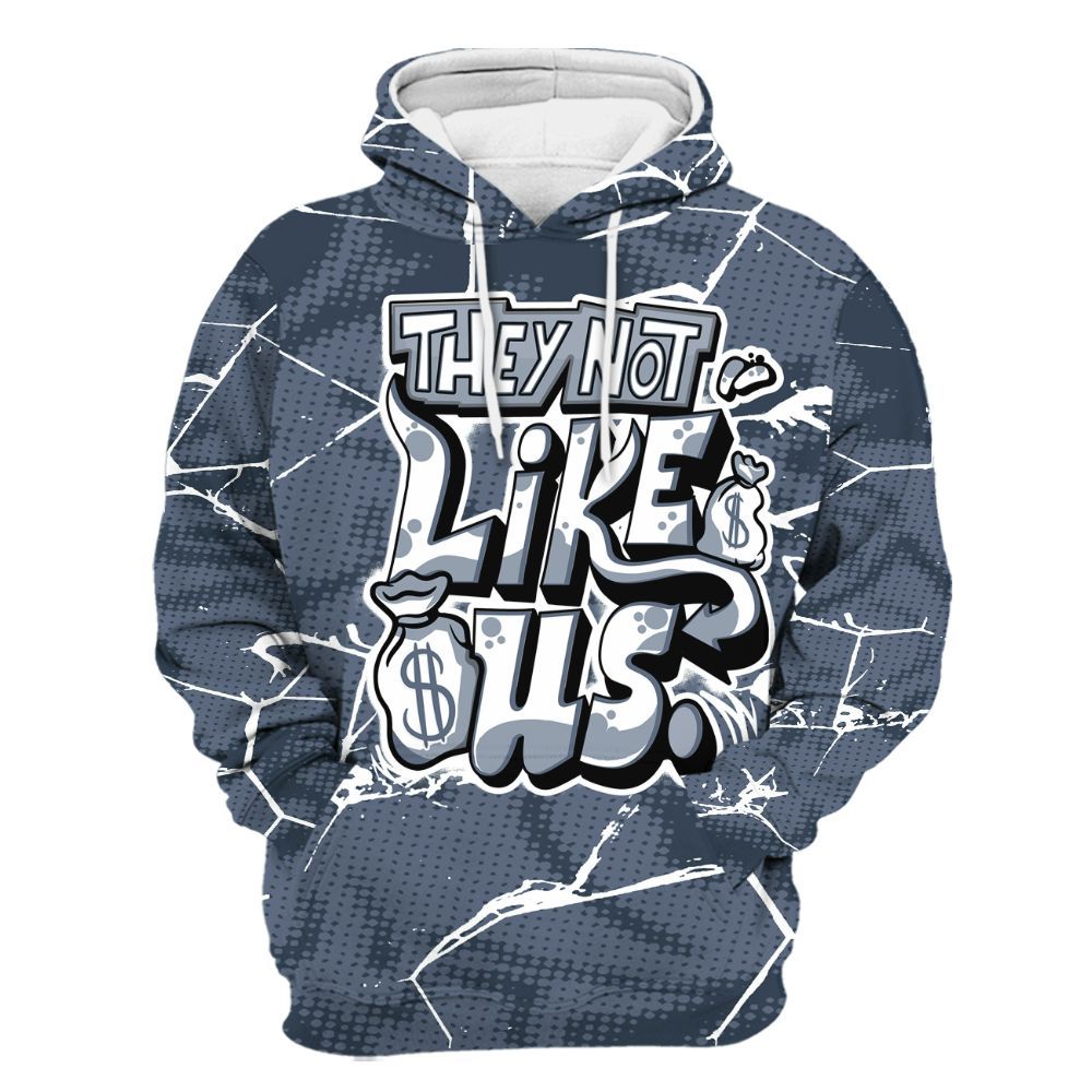 Hoodie To Match Low Diffused Blue 11s - Dislike Us Graphic All Over Print