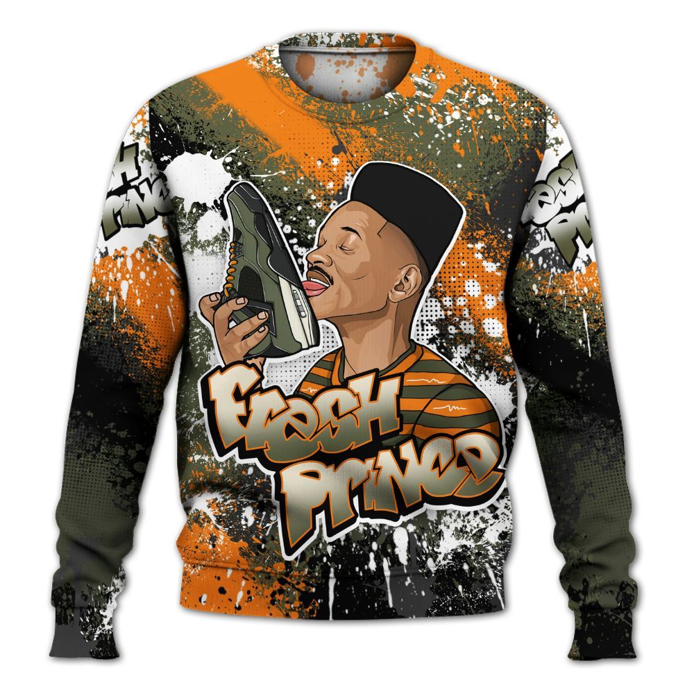 Sweatshirt To Match Retro Undefeated 4s - Fresh Sneaker Lick All Over Print