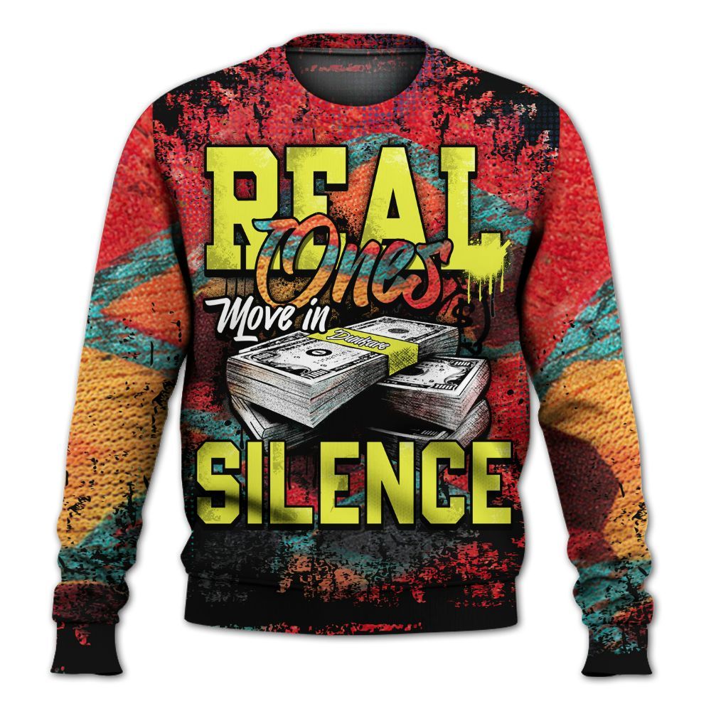 Sweatshirt To Match Kobe 8 What The - Move In Silence Money Street Retro All Over Print