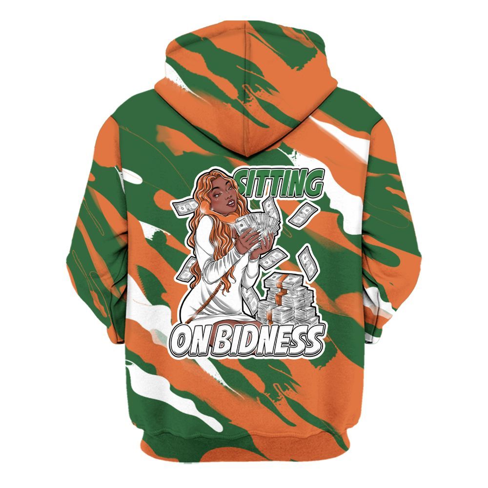 Hoodie To Match Low Miami 5s - Bidness Colored All Over Print