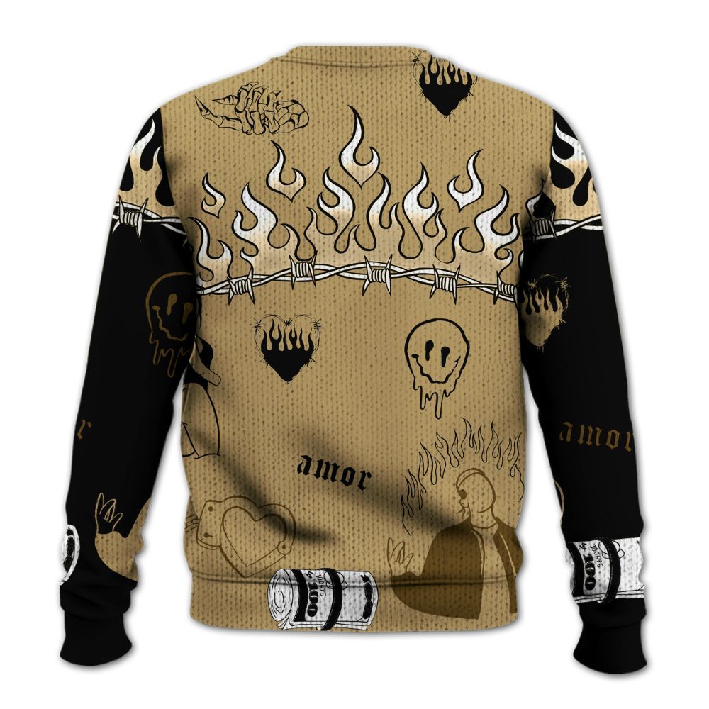 Knitted Sweater To Match Black LD 1000 - Snake Trust No One