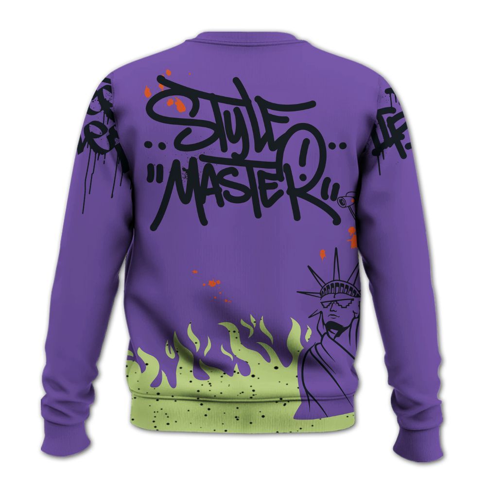 Sweatshirt To Match Canyon Purple 4s - Graphic Fck Around Find Out All Over Print
