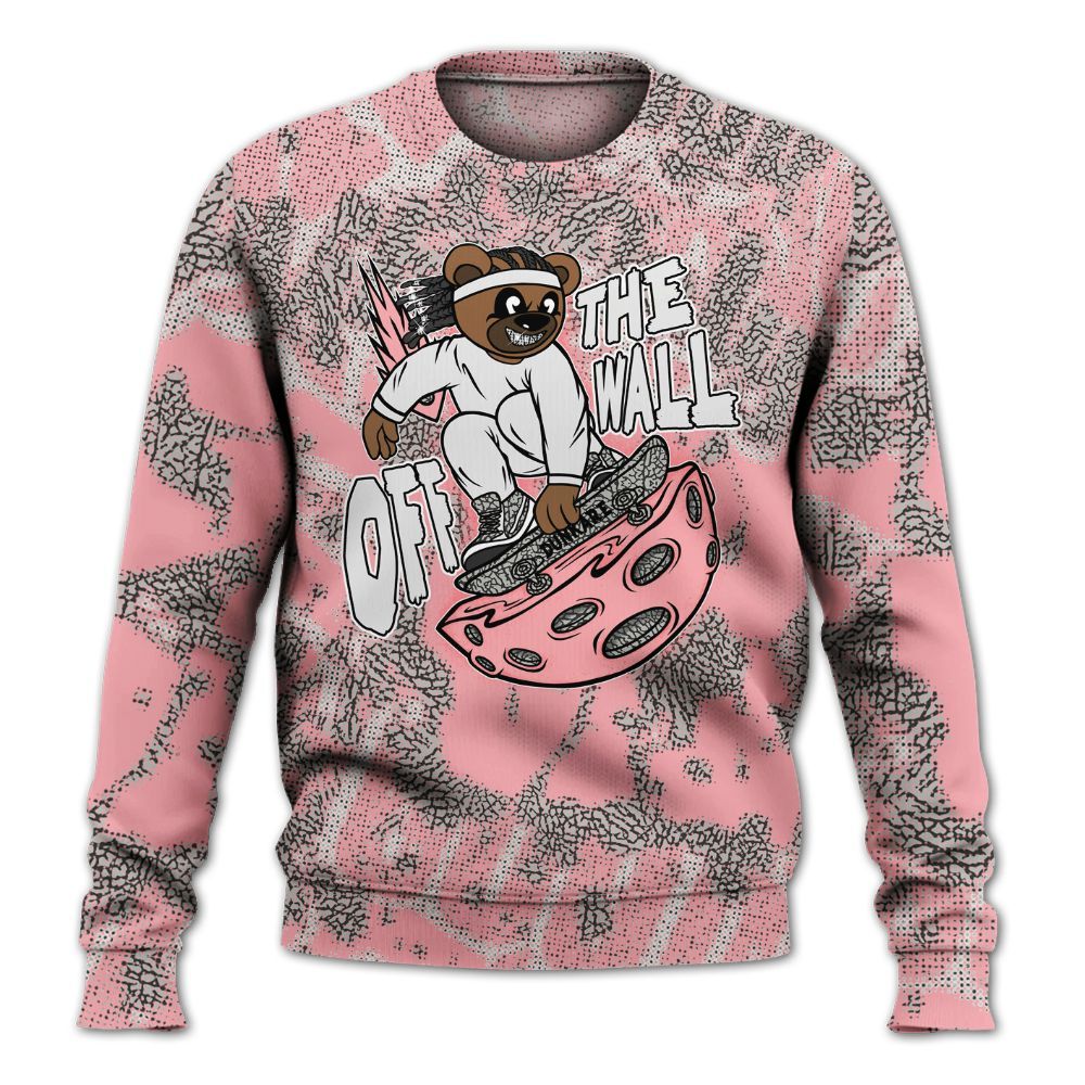 Sweatshirt To Match Retro Wings 3s - Quirky Bear Street All Over Print