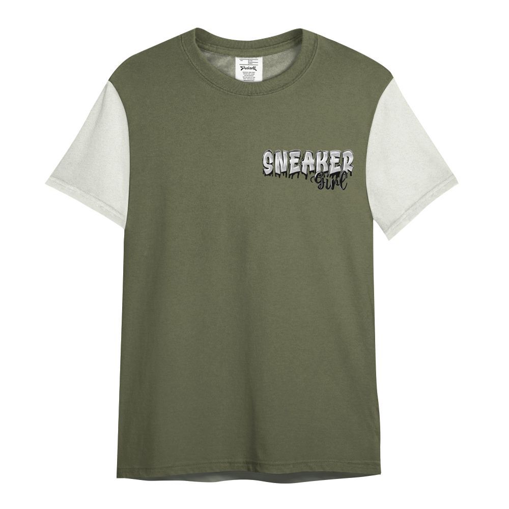 Shirt To Match Low OG Medium Olive 1s Varsity Jacket, Custom Name Sneaker Girl Money All Over Print