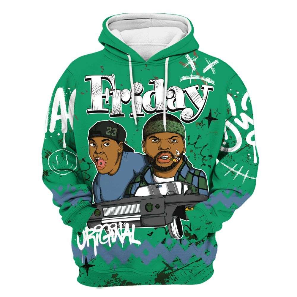 Hoodie To Match Foamposite Pro Pine Green 2025 - Friday Sneaker Crayon All Over Print