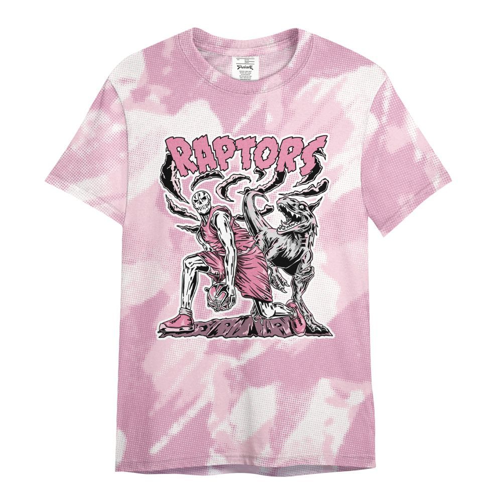 Shirt To Match Orchid 4s - Raptors Skeleton Abstract Halftone All Over Print