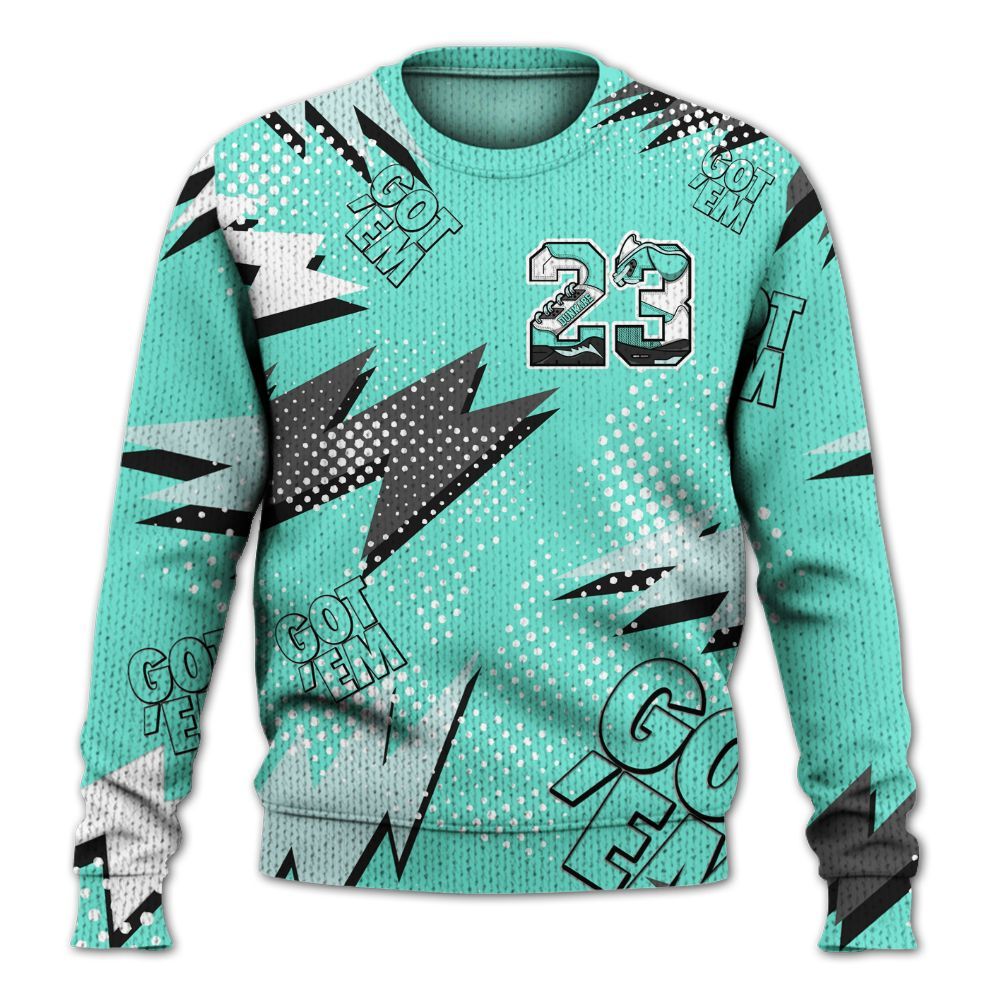 Sweater To Match Retro Low Igloo 11s - 23 Custom Name 5s Graphic