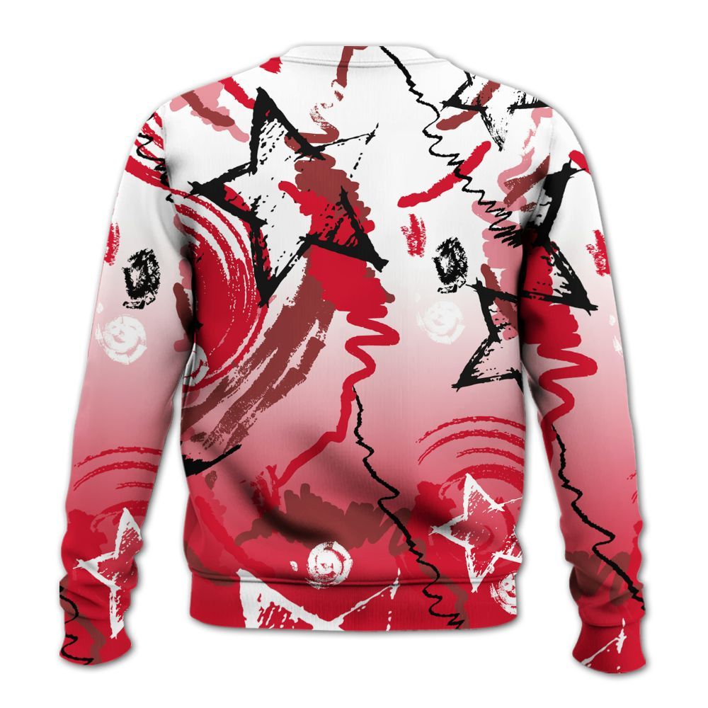 Sweatshirt To Match Air Max Sunder Gore Tex Fire Red - Grind Shine Later Drip All Over Print