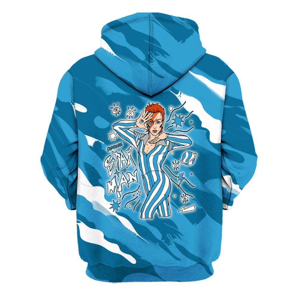 Hoodie To Match Powder Blue 9s - Starmans Graphics Colored All Over Print