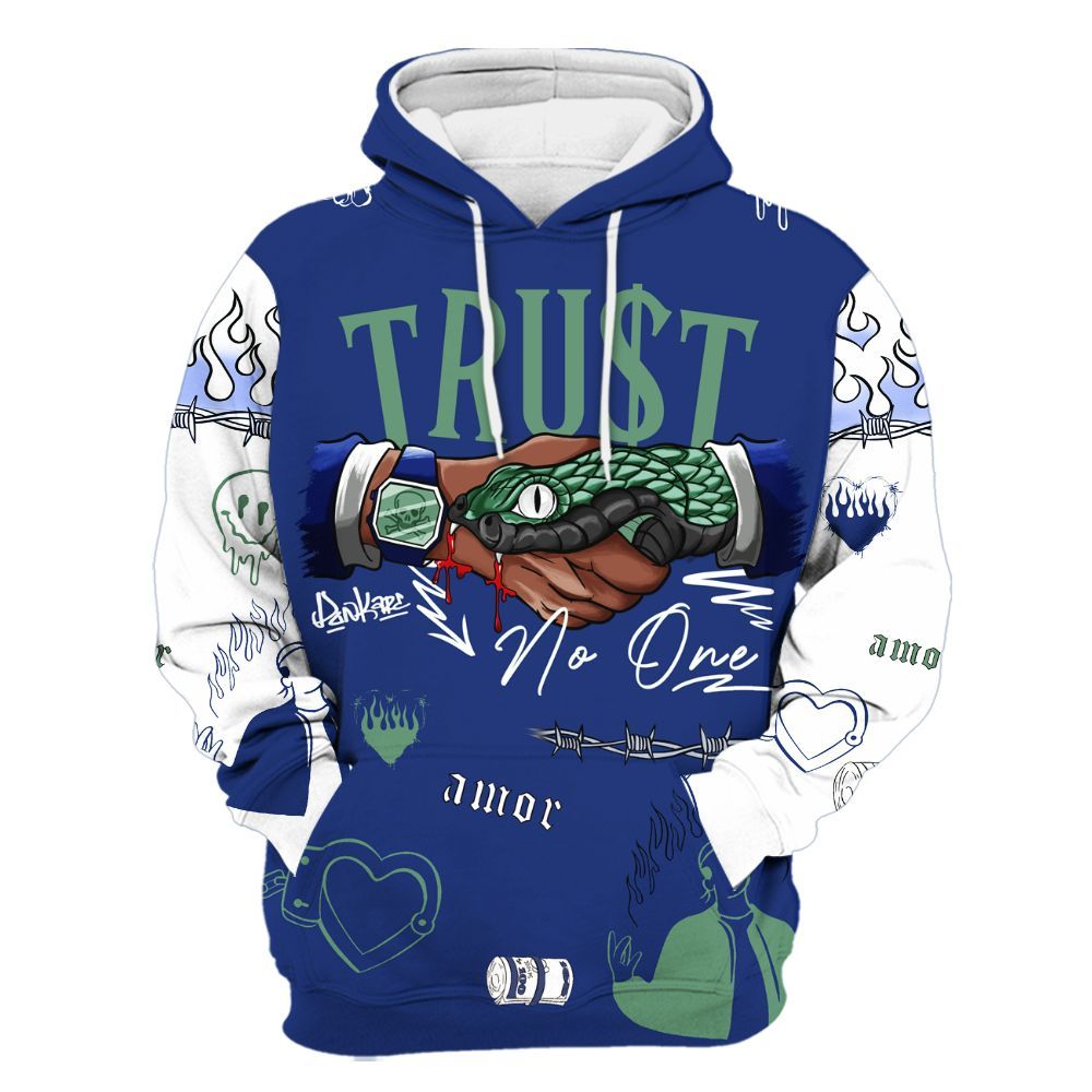 Hoodie To Match Dunk Low Tennis Classic - Snake Trust No One All Over Print