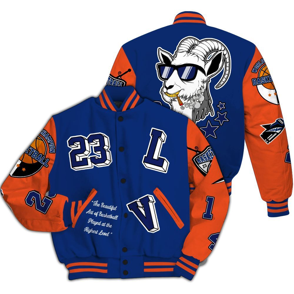 Varsity Jacket To Match Suede GS League - The GOAT Got Em Streetwear All Over Print