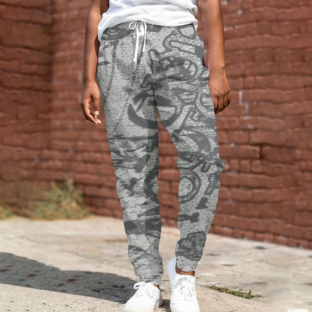 Sweatpant To Match Retro Wet Cement 4s - Avant Garde Graphic All Over Print