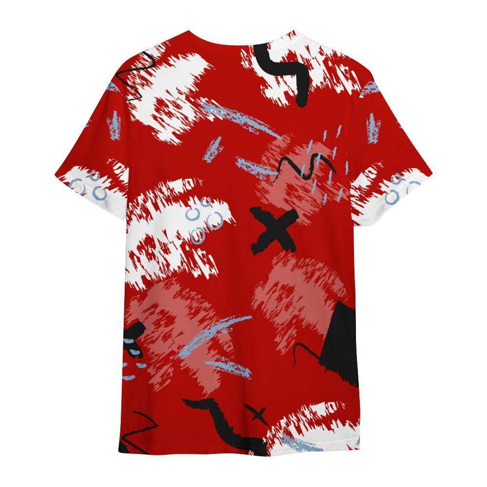 Shirt To Match OG Fire Red 5s - Hustle Grind Pray All Over Print