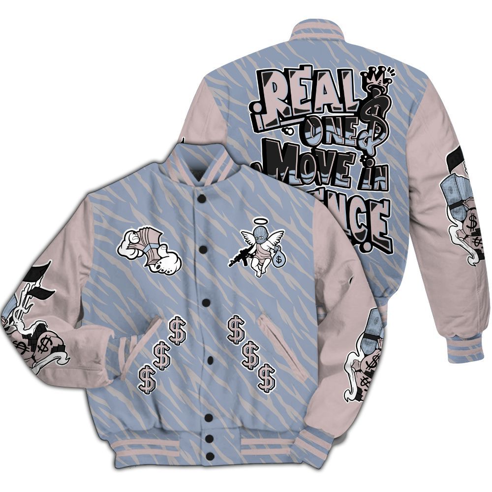 Varsity Jacket To Match Ja 2 Induction - Ones Move In Silence Graphic All Over Print