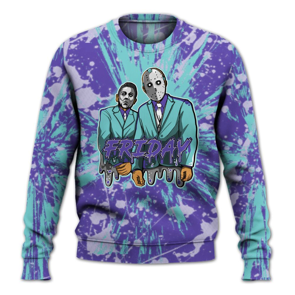 Sweatshirt To Match Low Hornets 1s - Friday Halloween Graphic Luxury All Over Print