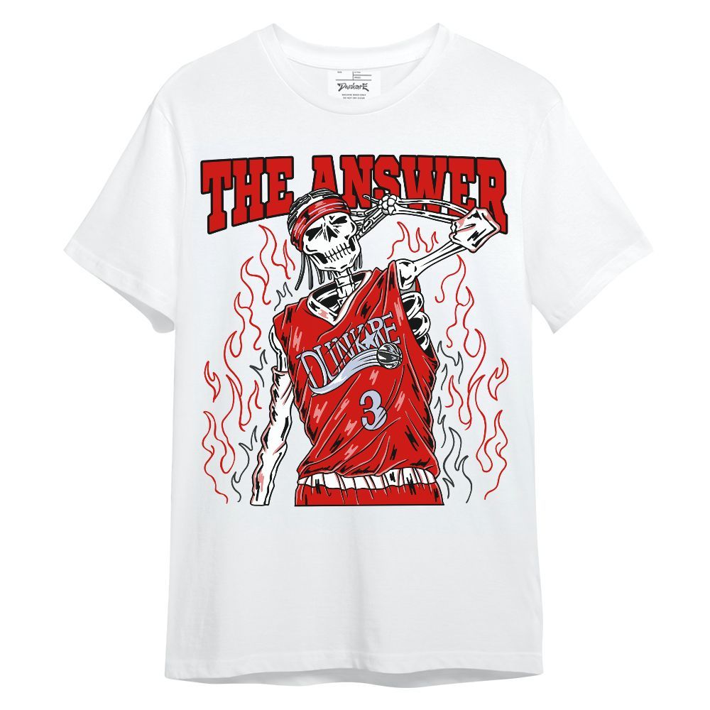 Shirt To Match Fire Red 6s - Allen Answer Skeleton Unisex Shirt