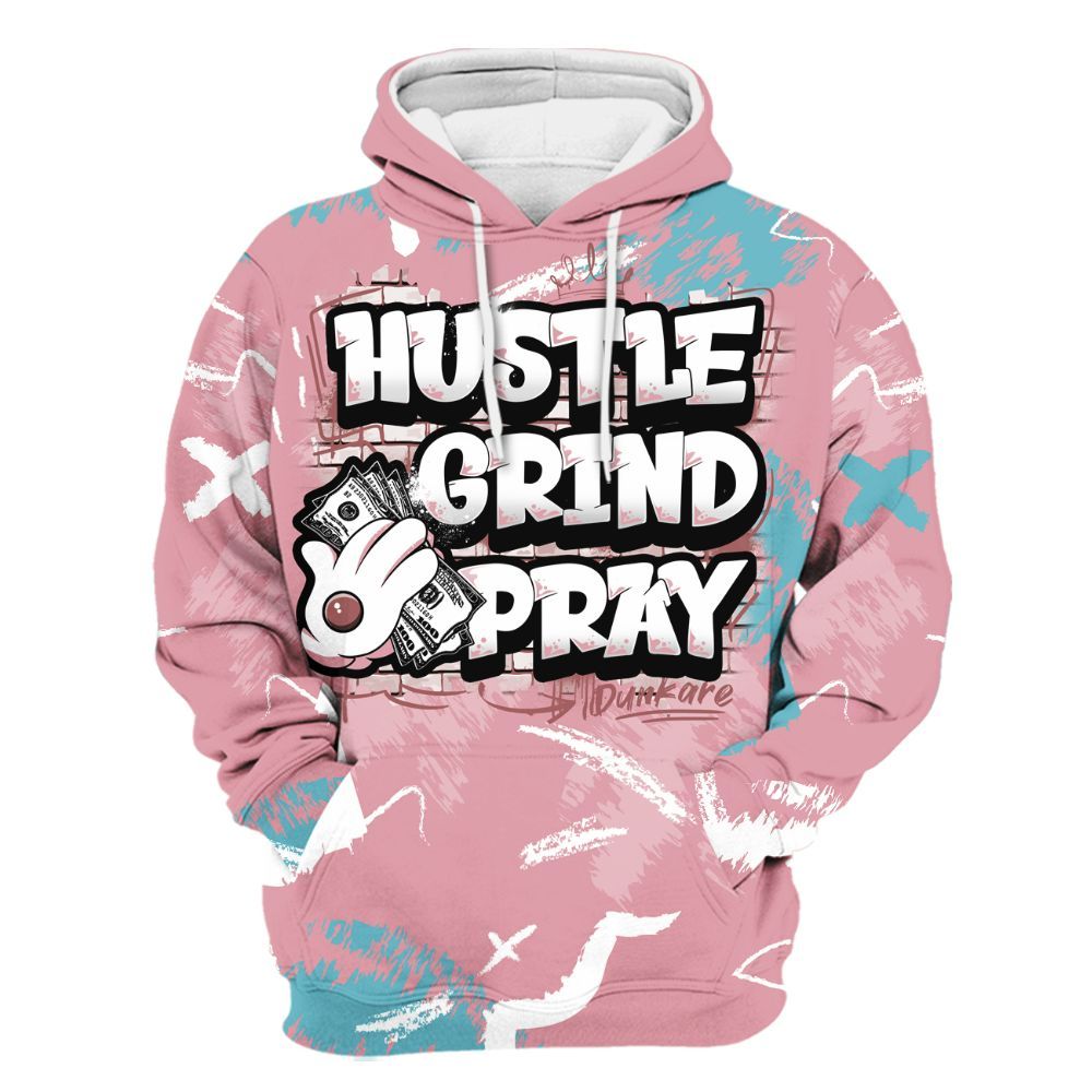 Hoodie To Match Doernbecher 6s - Hustle Grind Pray Retro All Over Print