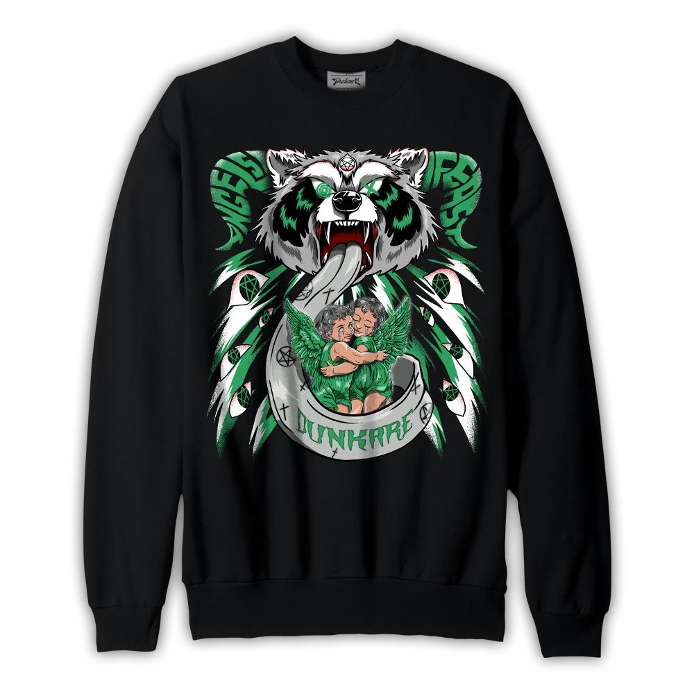 Sweatshirt To match Sweatshirt Angels Feast Raccoon, 3 Green Glow, To Match Sneaker Black Green Glow 3s DNY