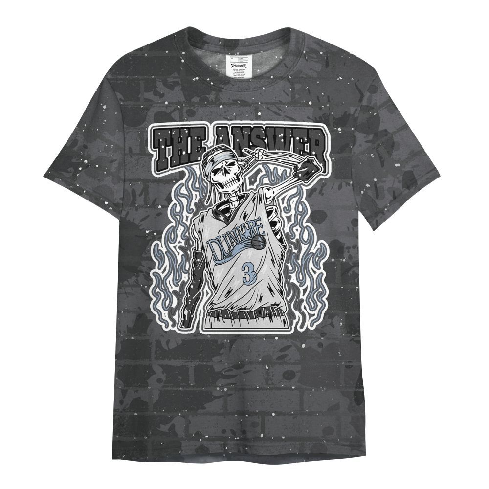 Shirt To Match Reverse Oreo 6s - Allen Answer Skeleton Brick All Over Print