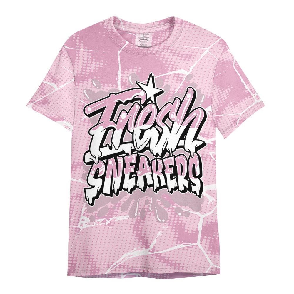 Shirt To Match Orchid 4s - Fresh Shoe White Graphic Crack Shirt Unisex