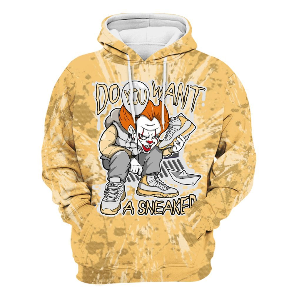 Hoodie To Match Craft Paris 6s - Clown Scary Sneakers Graphic Halloween All Over Print