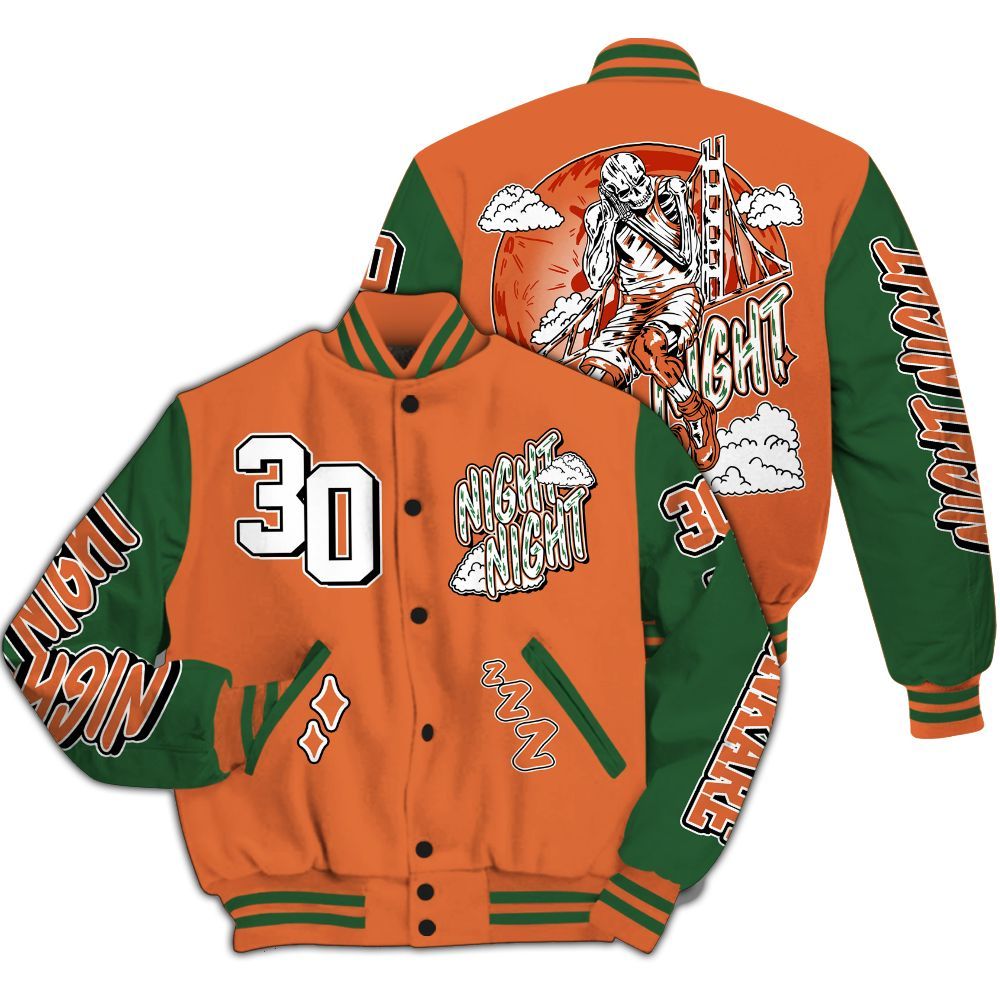 Varsity Jacket To Match Low Miami 5s - Seeya Skeleton All Over Print