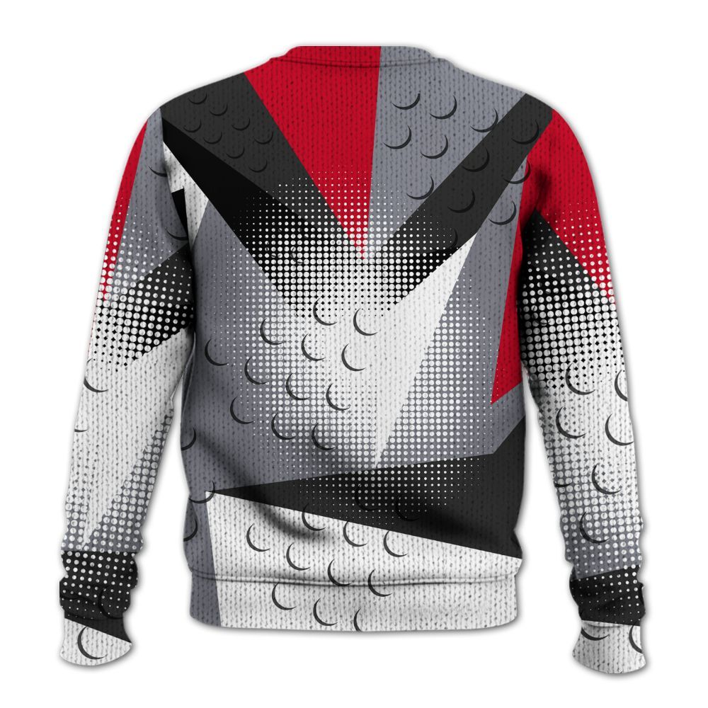 Knitted Sweater To Match Retro Black Flint 13s - Poly Custom Name Number 23 5s