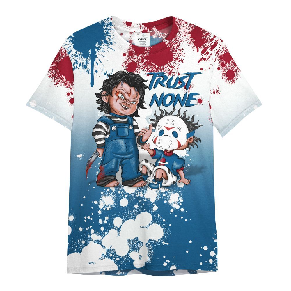 Shirt To Match Mid Team USA 1s - Trust No One Scary All Over Print