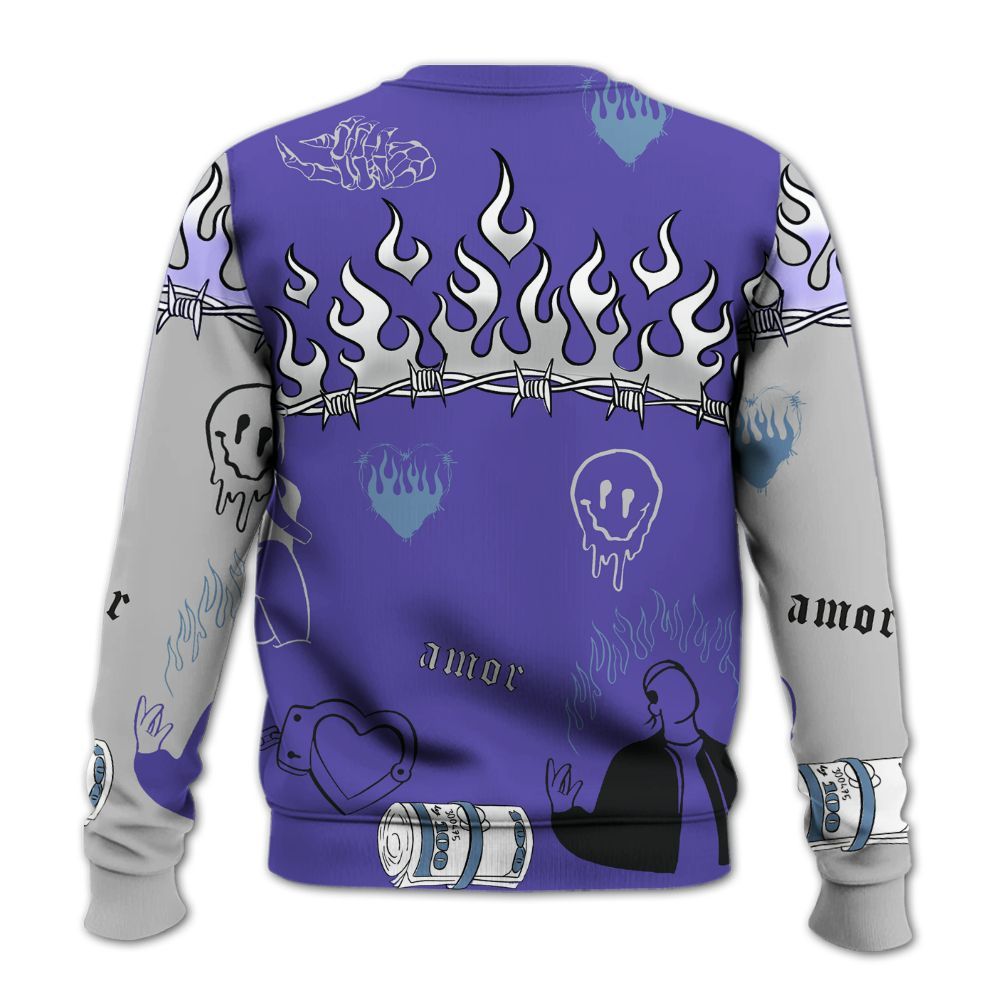 Sweatshirt To Match Retro Concord 5s - Snake Trust No One All Over Print