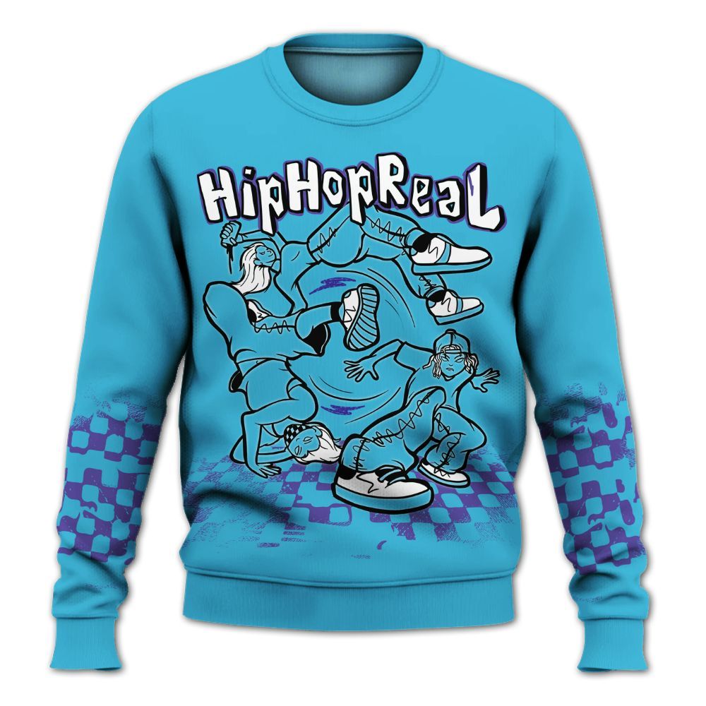 Sweatshirt To Match Retro Aqua 6s - Feel Life Street Style All Over Print