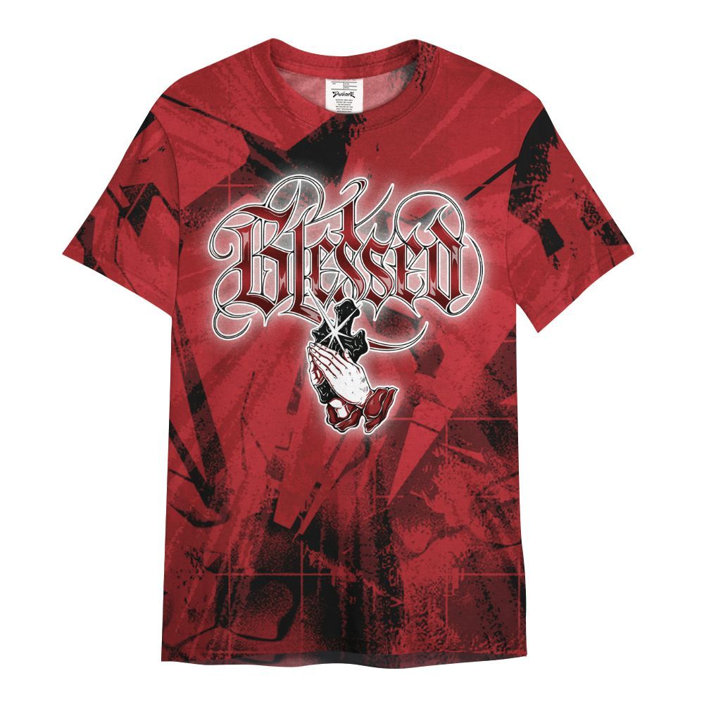 Shirt To Match Alternate Flu Game 12s - God Blessed All Over Print