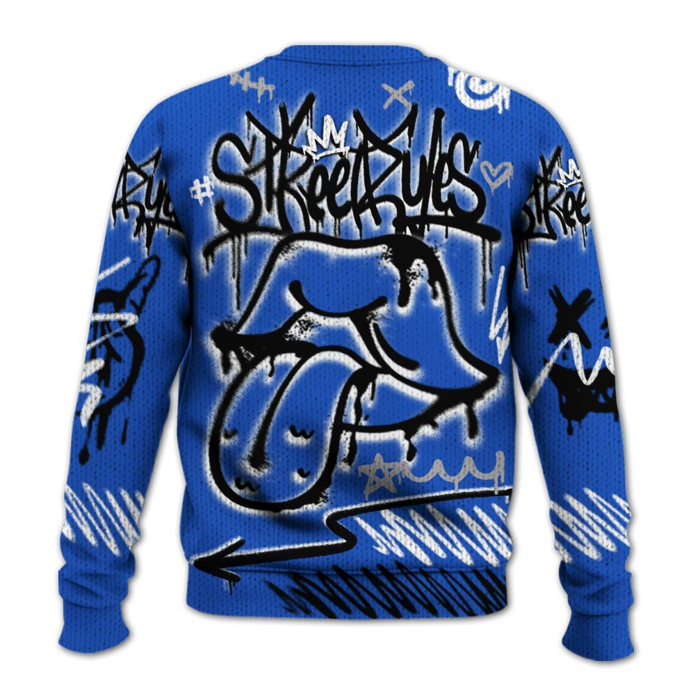 Knitted Sweater To Match Retro Stealth 5s - Break Rules Streetwear