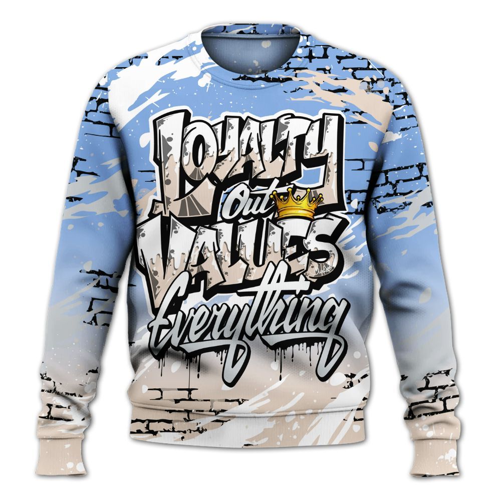 Sweatshirt To Match Air Max 1 Royal Pulse - Values Of Loyalty Drip All Over Print