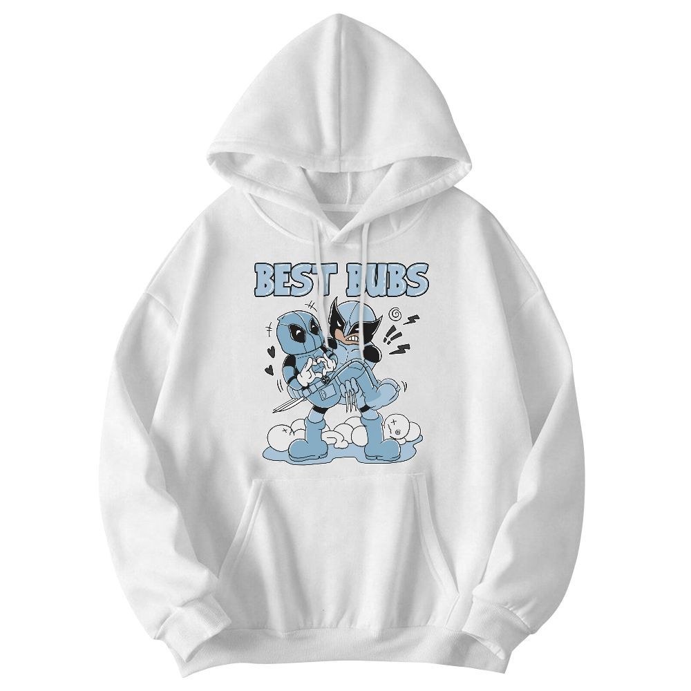 Sweatshirt To Match Mid Ice Blue 1s - Bubs Cartoon Graphic